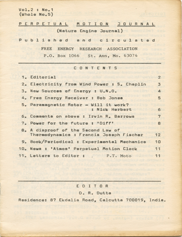 Perpetual Motion Journal (Nature Engine Journal